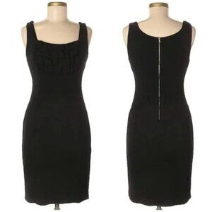 Yoana Baraschi  Ruffle Black Dress — Size 8 -- NWTS